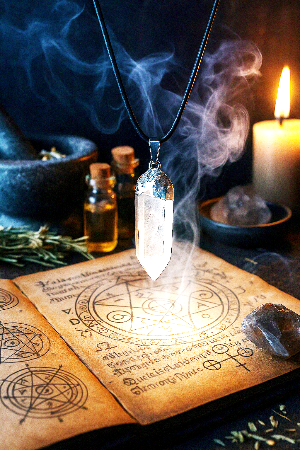 Witch's Alchemy - Clear Quartz Necklace